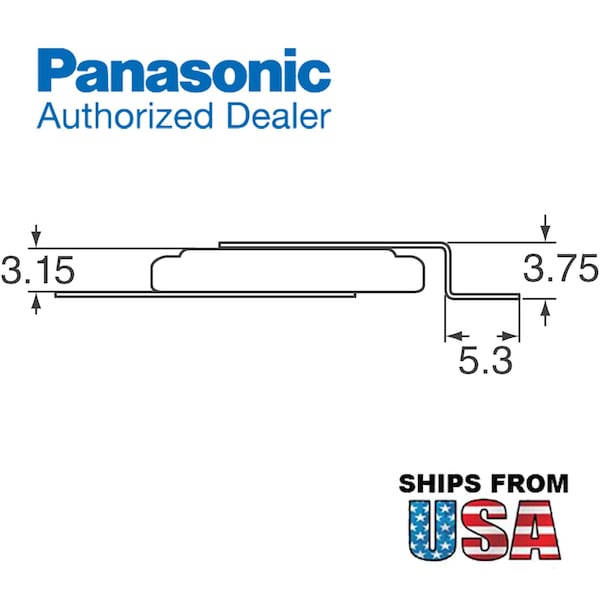 CR-2032/F2N 3V Lithium Coin Battery SMD (SMT) Tabs For CMOS Calendar